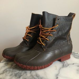 LL BEAN BOOTS, 8” WOMEN’S BISON